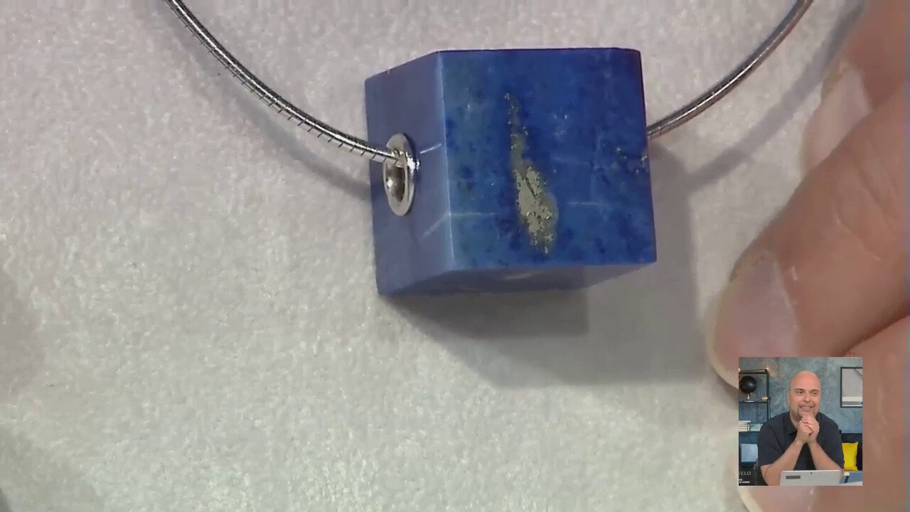 Video Ciondolo in argento con Lapislazzuli (MONOSONO COLLECTION)