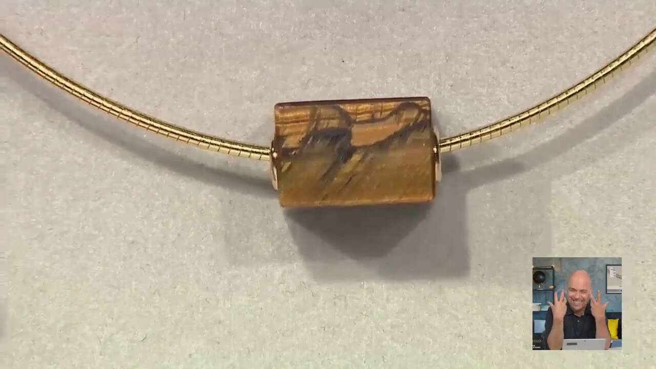 Video Ciondolo in argento con Occhio di Tigre (MONOSONO COLLECTION)
