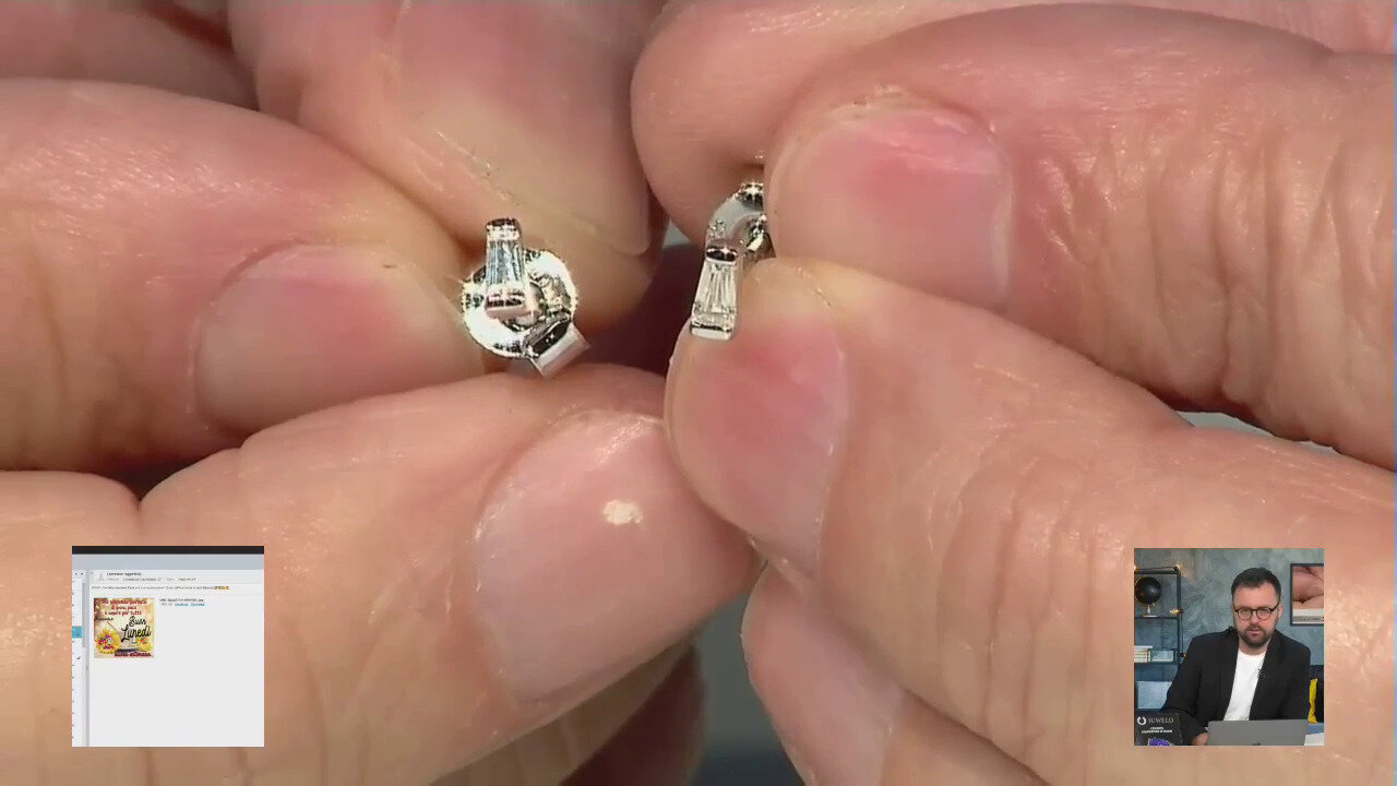Video Orecchini in argento con Zircone