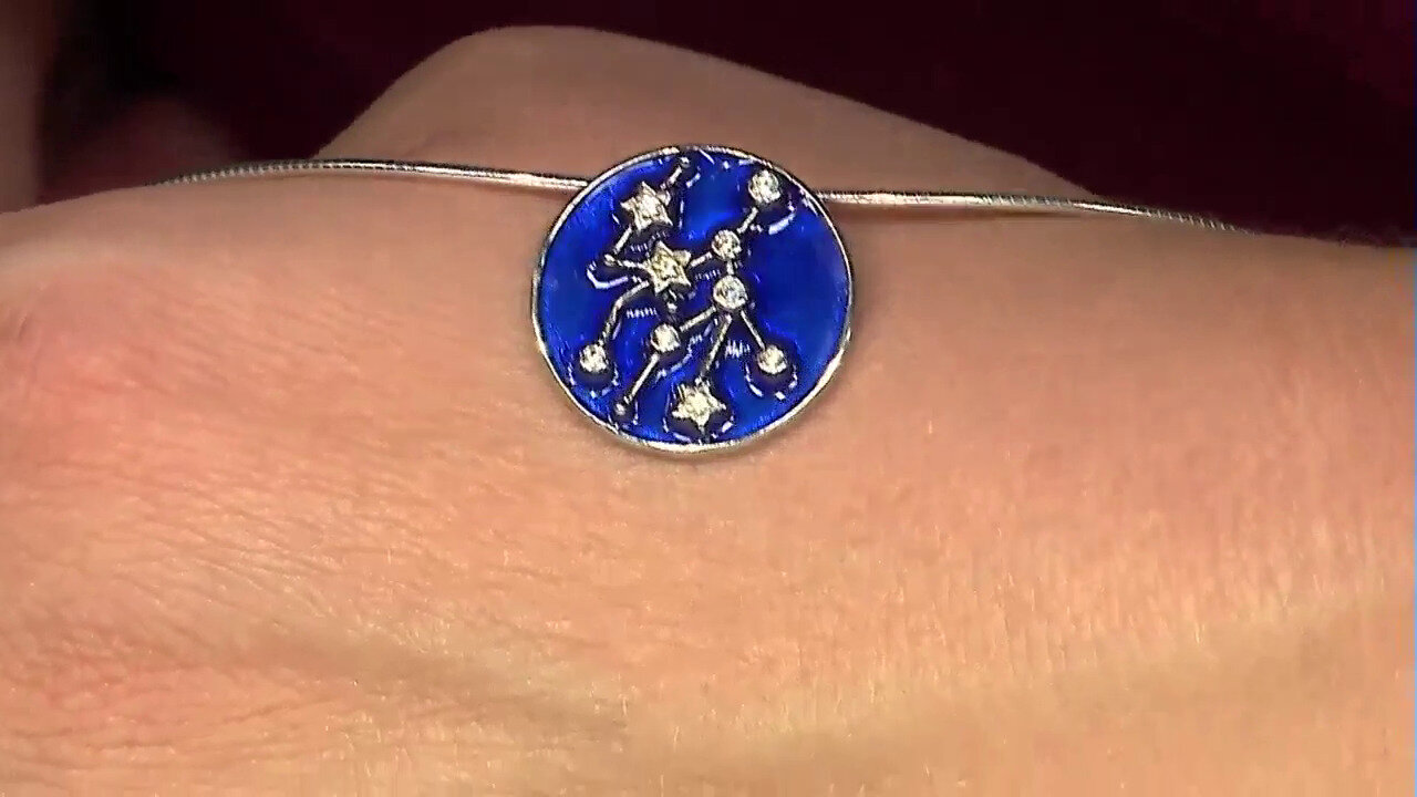 Video Pendentif en argent et Zircon (MONOSONO COLLECTION)