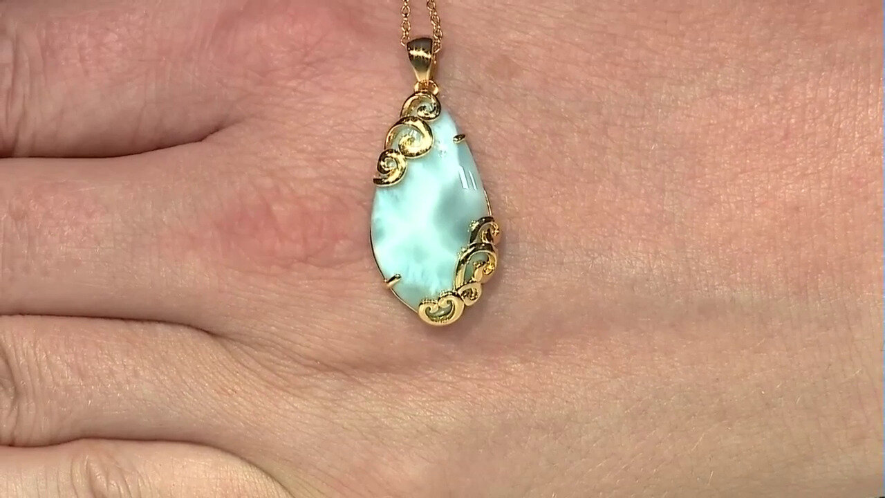 Video Larimar Silver Pendant