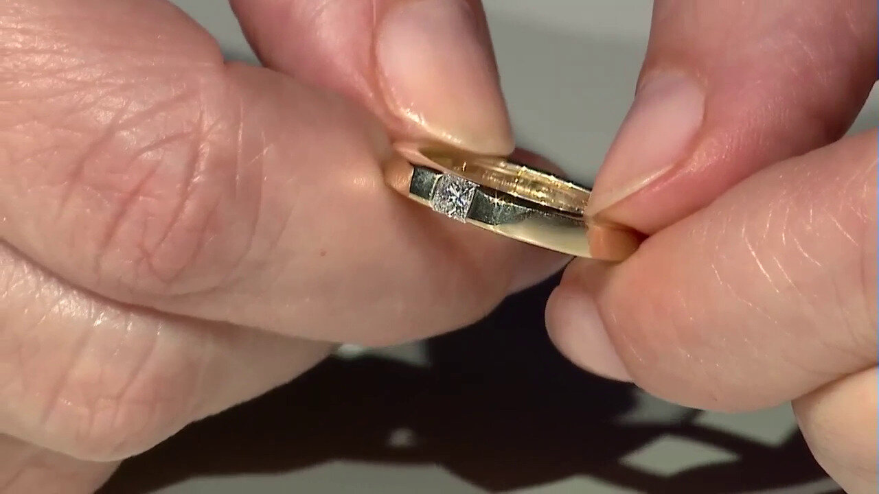 Video Anello in oro con Diamante SI1 (G) (Annette)