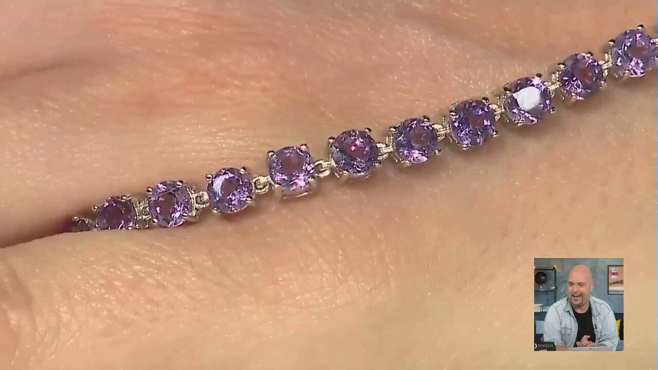 Video Bracciale in argento con Ametista