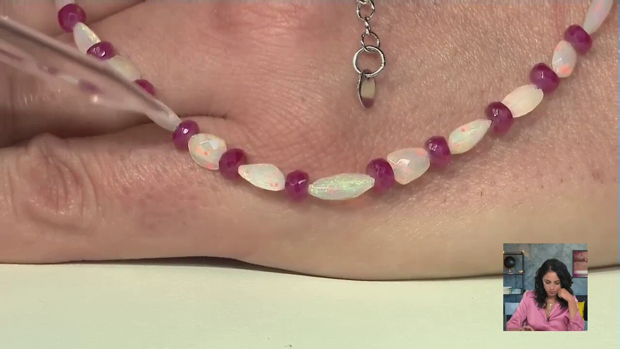 Video Collana in argento con Opale di Welo