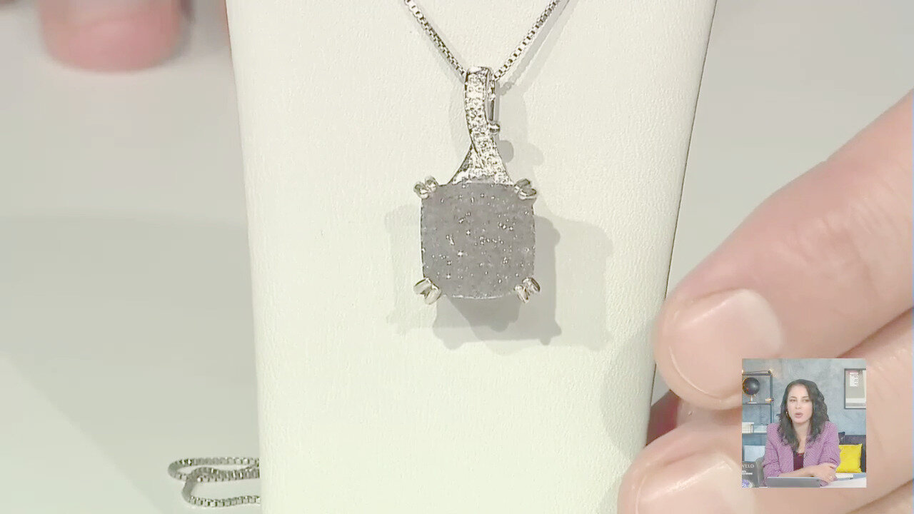 Video Ciondolo in argento con Agata Glitter