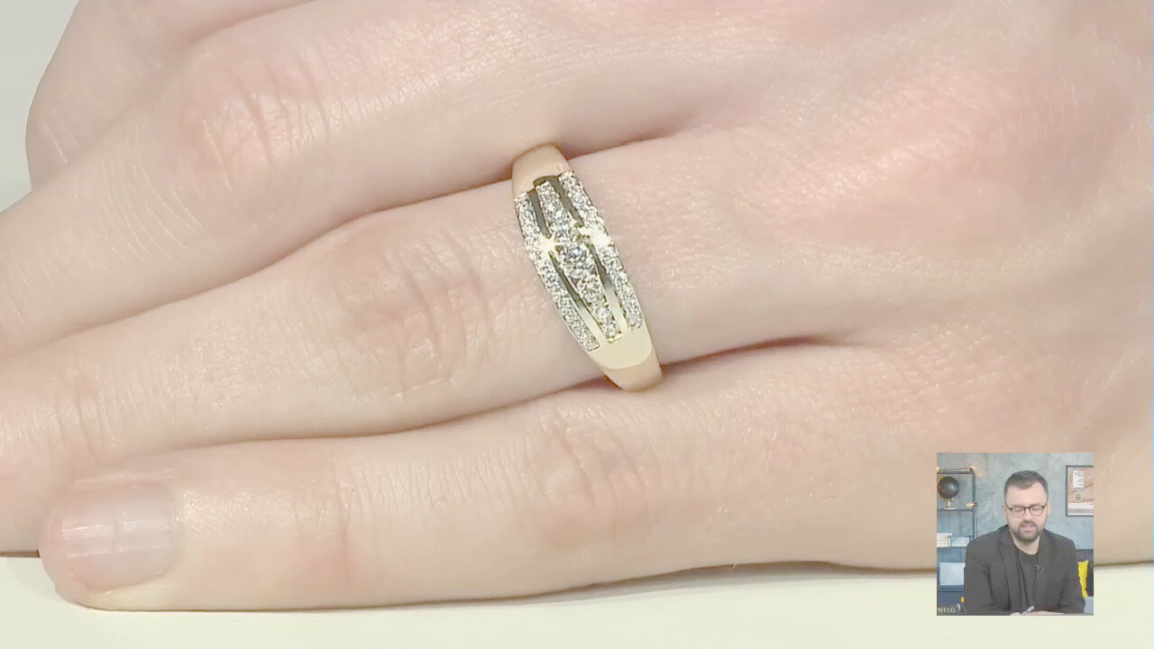 Video Anello in oro con Diamante Flawless (F) (LUCENT DIAMONDS)