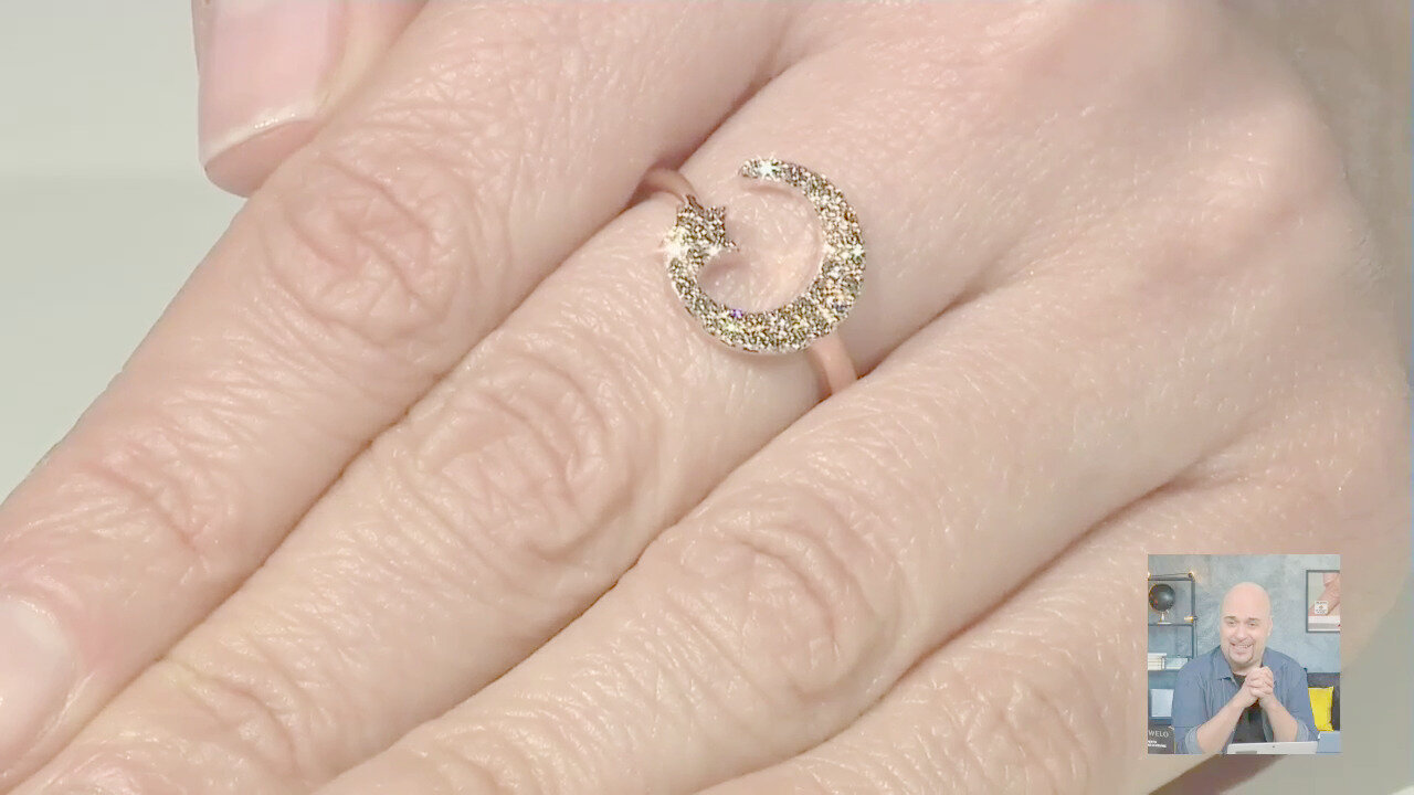 Video Anello in oro con Diamante Rose de France SI1 di Argyle (Annette)