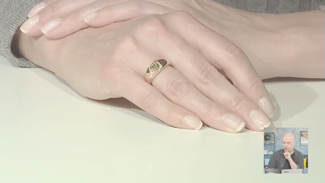 Video Anello in oro con Diamante Rose de France VS1 di Argyle (Annette)