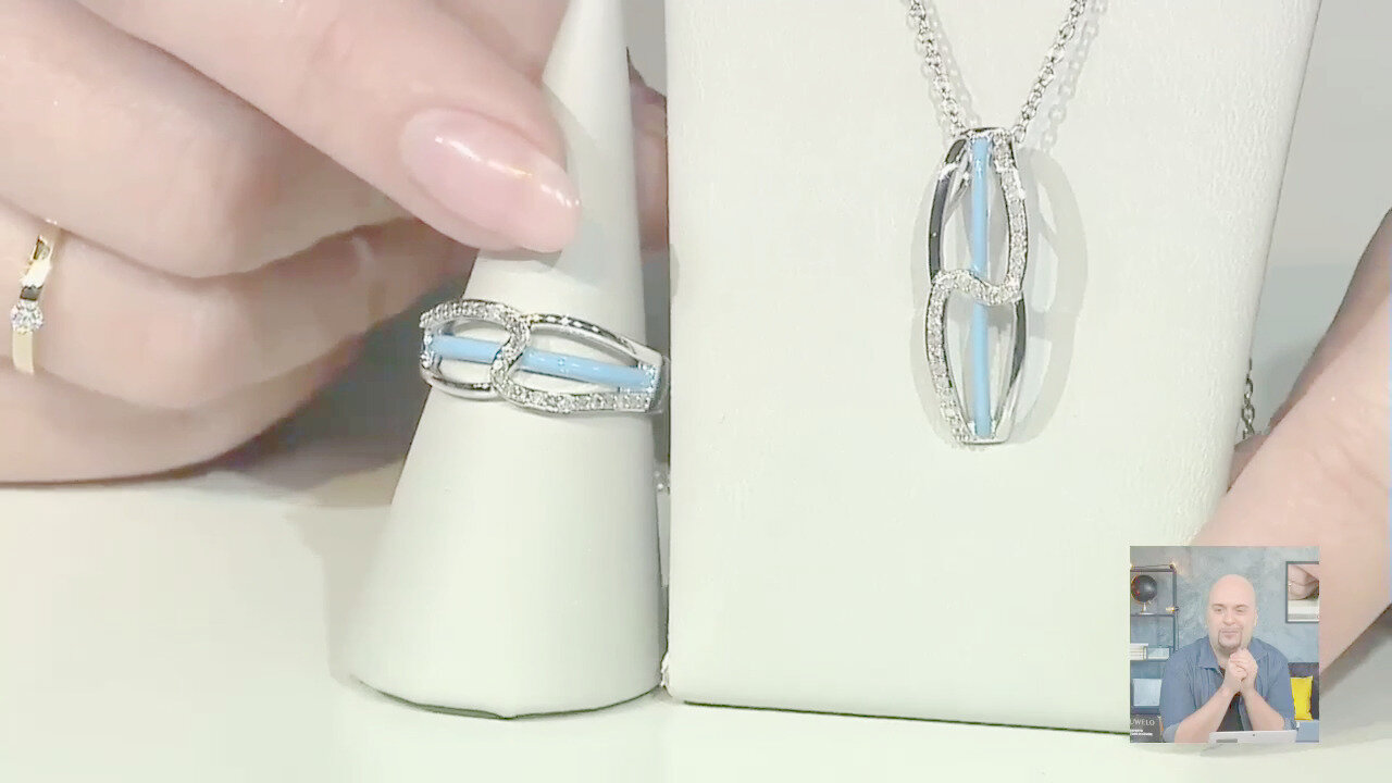 Video Collana in argento con Diamante I3 (J)