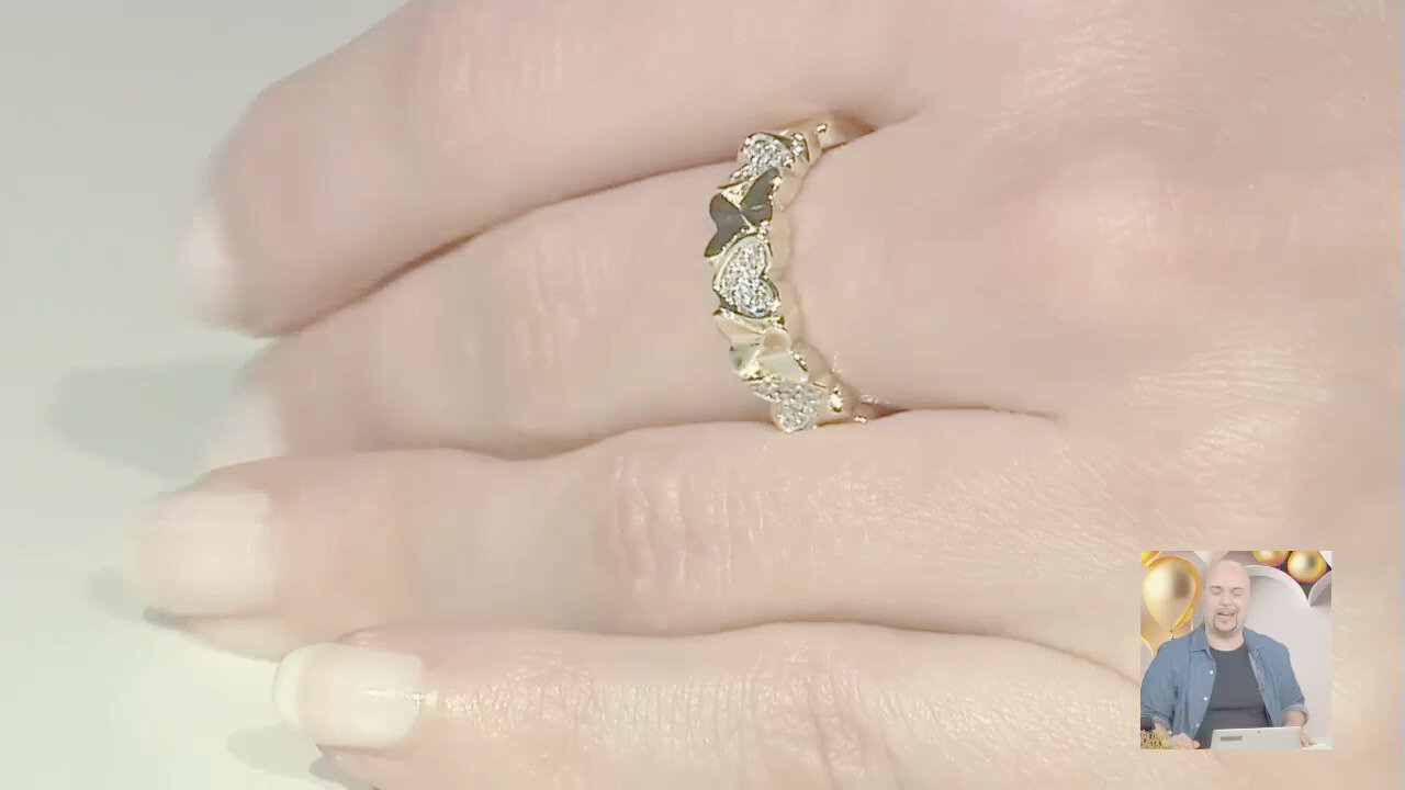 Video Anello in oro con Diamante SI1 (G) (Annette)