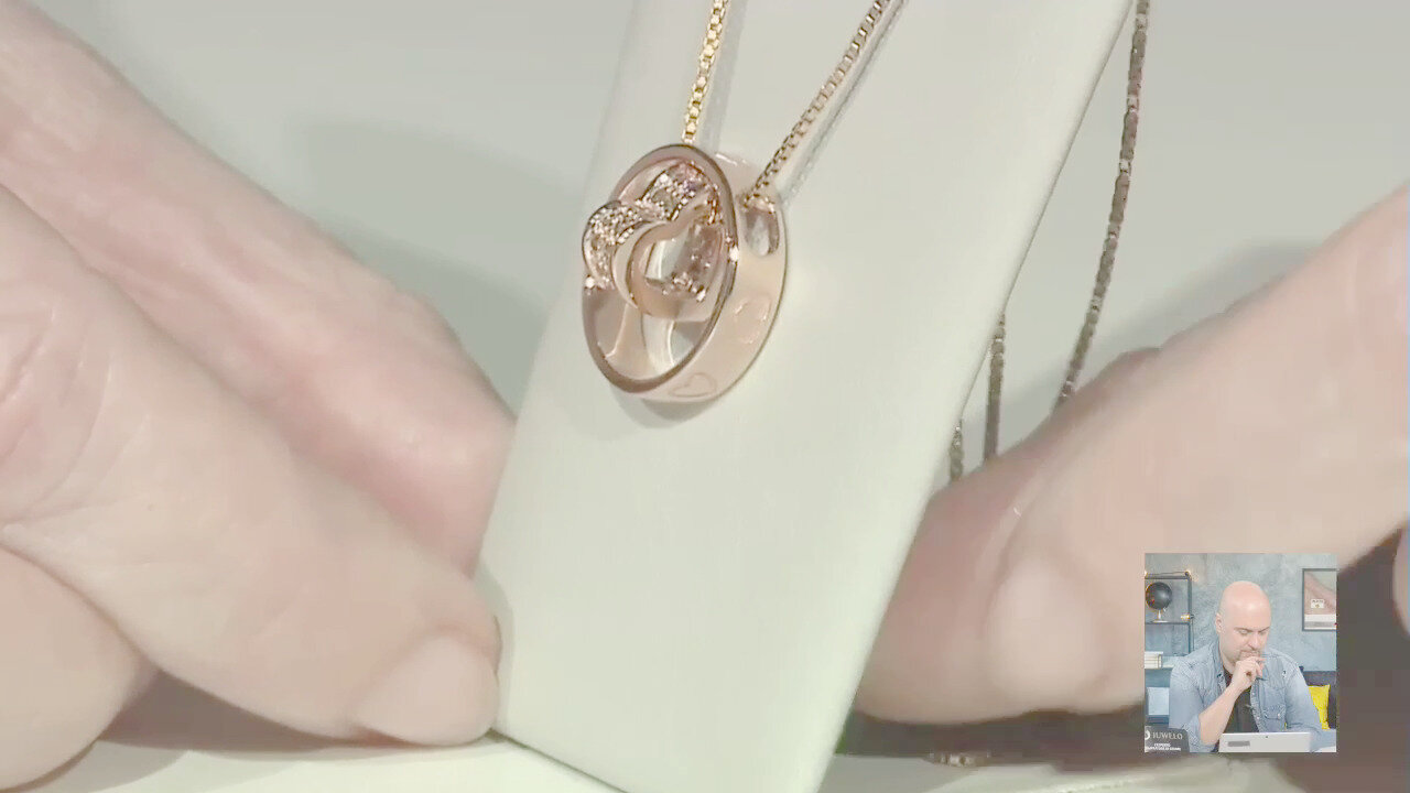 Video Ciondolo in oro con Diamante Rose de France SI1 di Argyle (Annette)