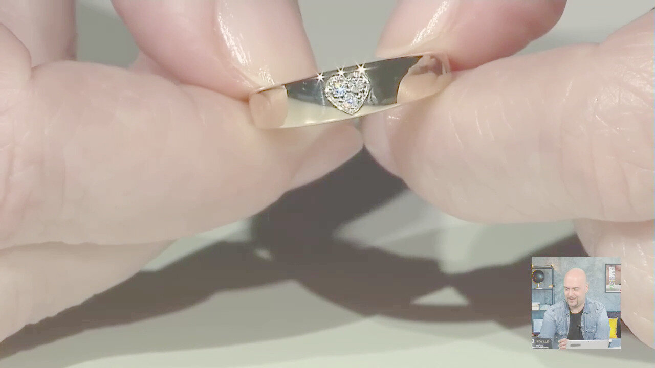 Video Anello in oro con Diamante SI1 (G) (Annette)