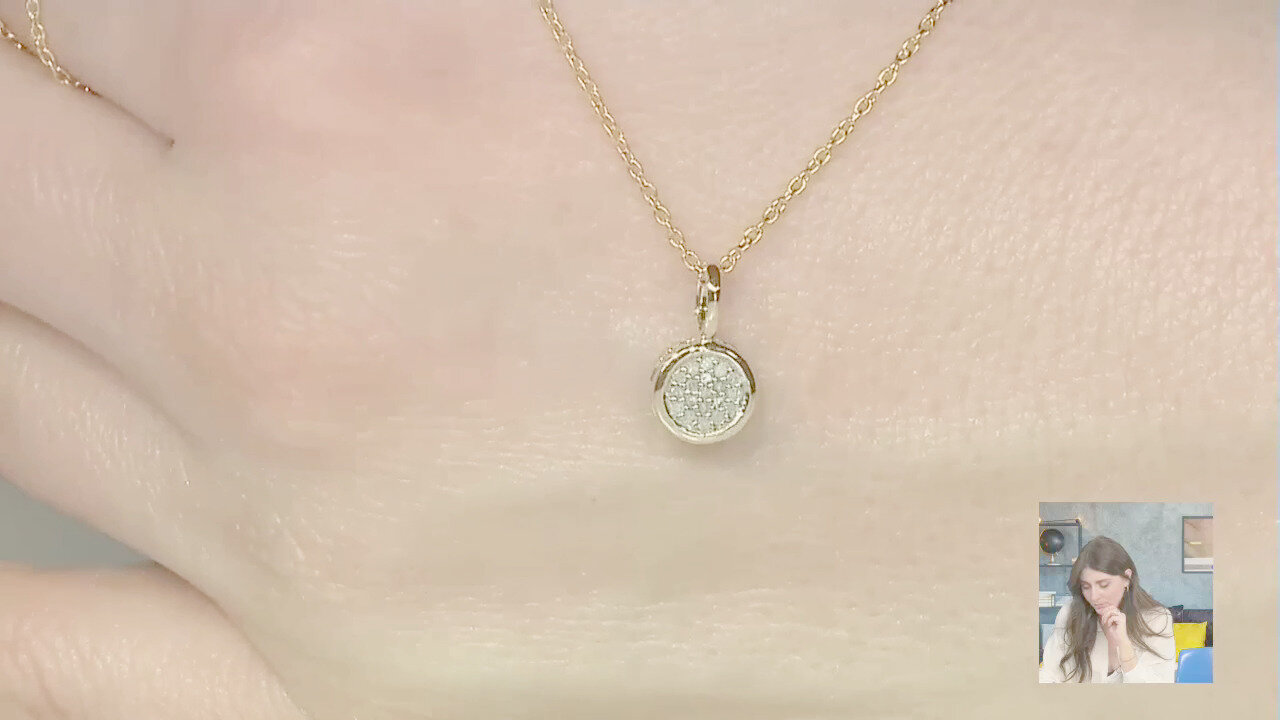 Video Collana in argento con Diamante PK (J)