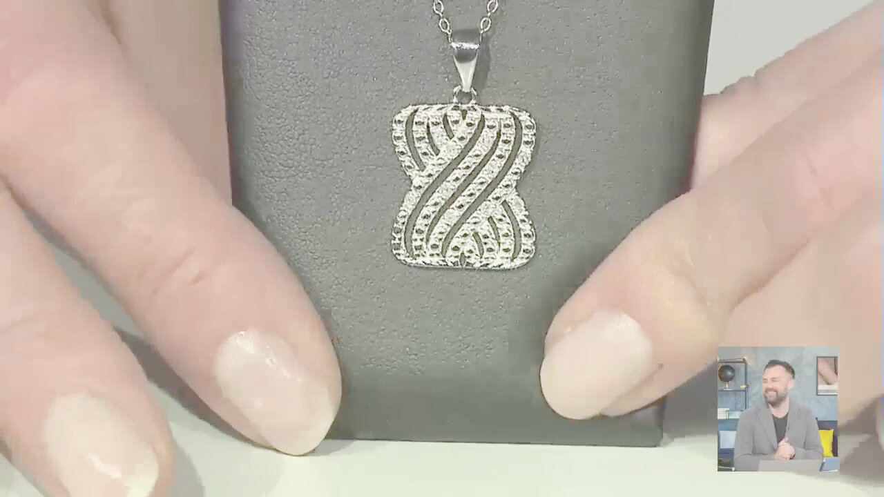 Video Collana in argento con Diamante I3 (I)