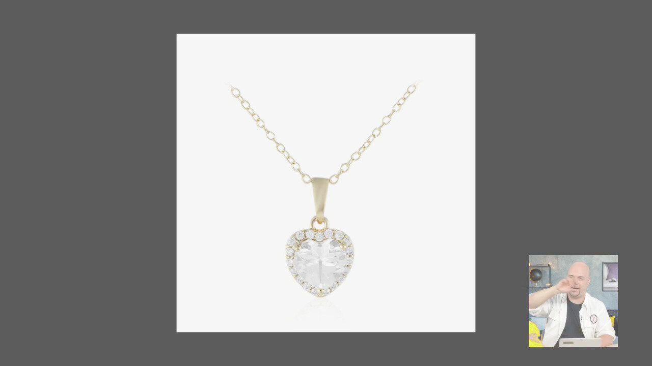 Video Collana in argento con Topazio Bianco