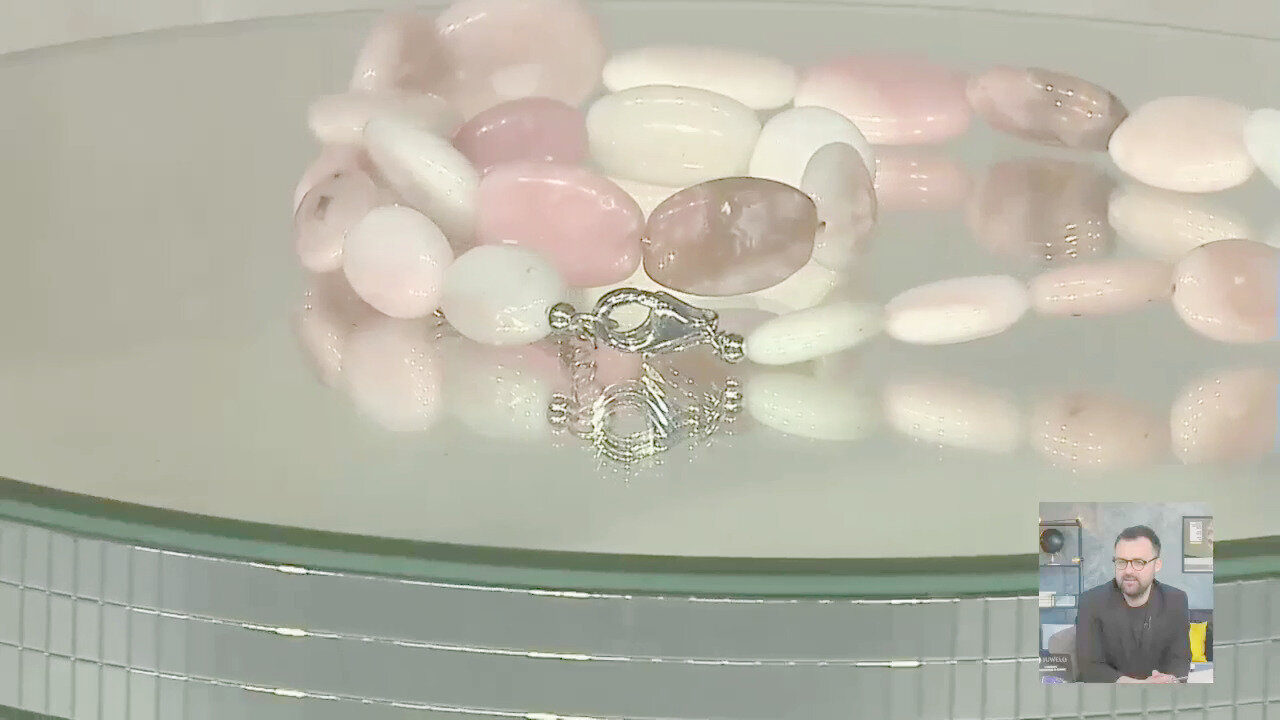 Video Collana in argento con Opale Rosa