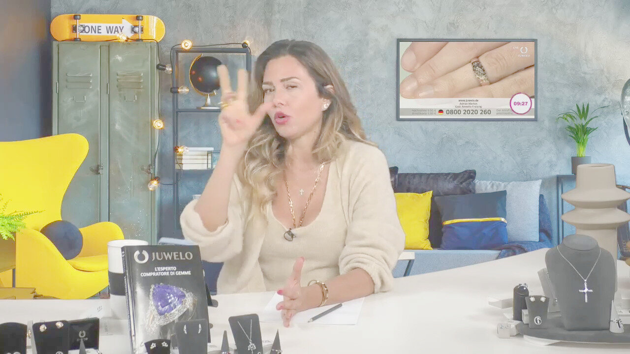 Video Anello in oro con Diamante Rose de France SI1 di Argyle (Annette)