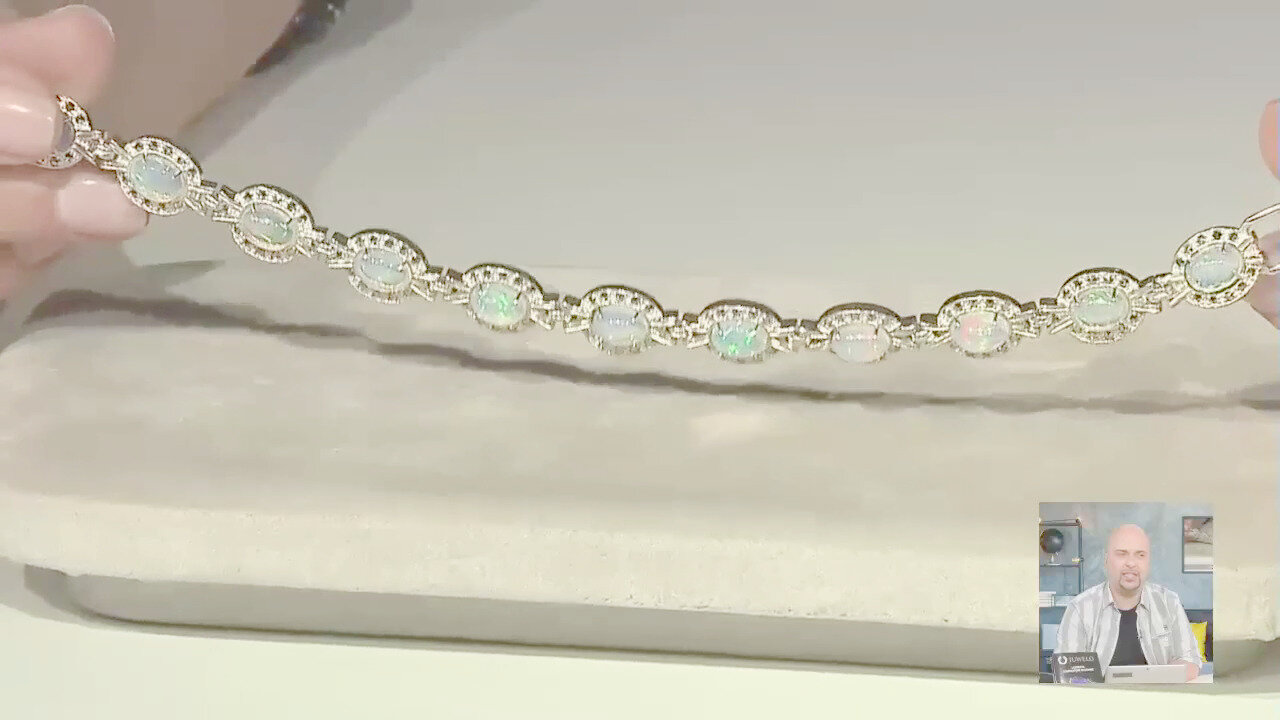 Video Bracciale in argento con Opale di Welo (Annette classic)