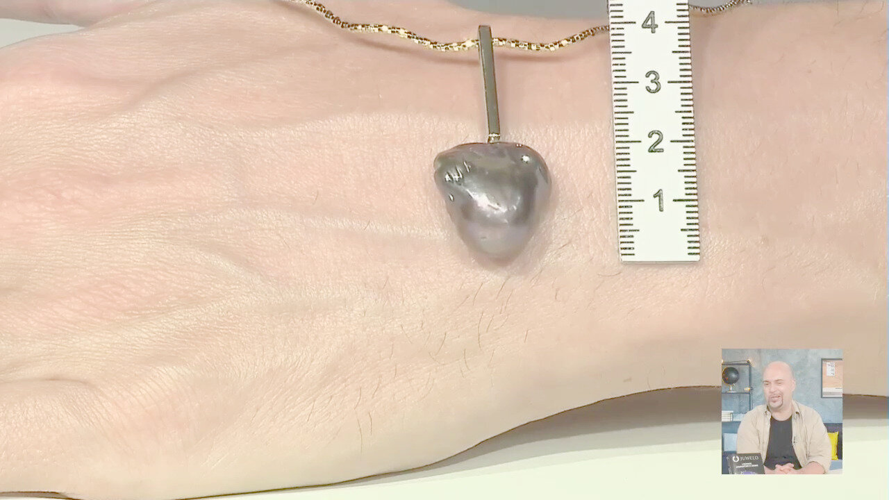 Video Ciondolo in argento con Perla di Acqua Dolce (MONOSONO COLLECTION)