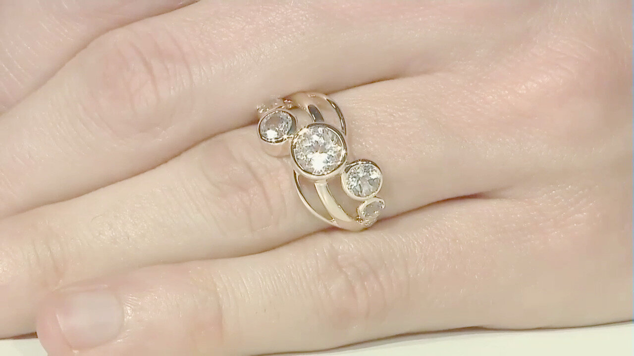 Video Anello in oro con Danburite (de Melo)