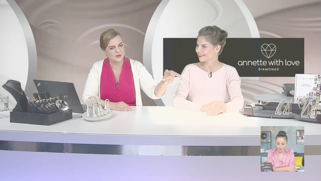Video Anello in oro con Diamante SI1 (G) (Annette)