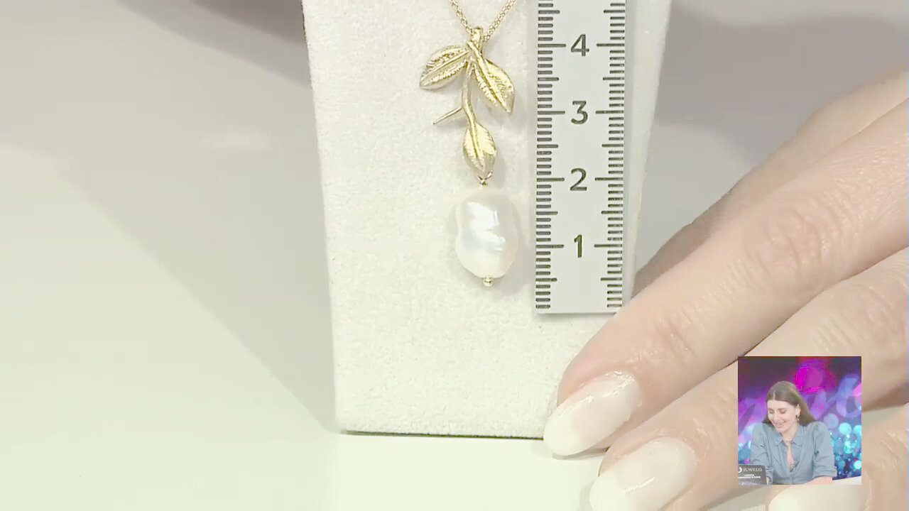 Video Collana in argento con Perla di Acqua Dolce (Joias do Paraíso)