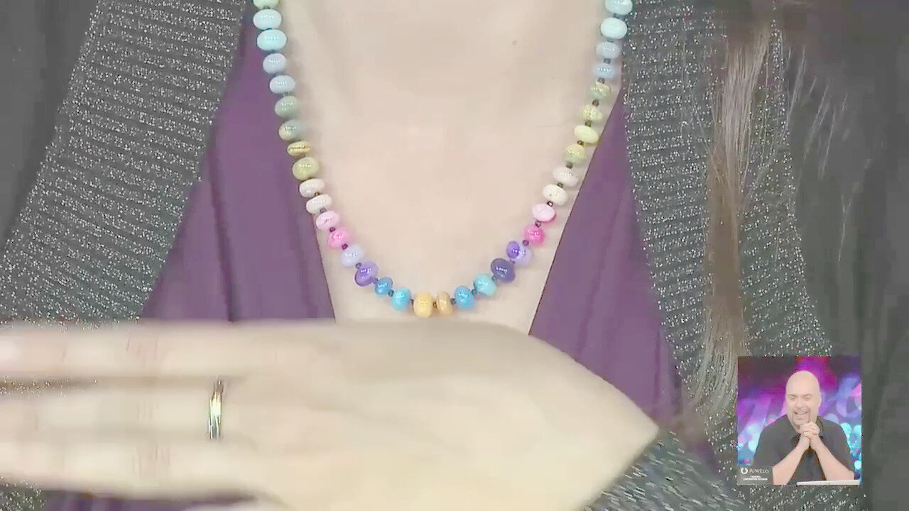Video Collana in argento con Opale dell'Etiopia (Adela Silber)