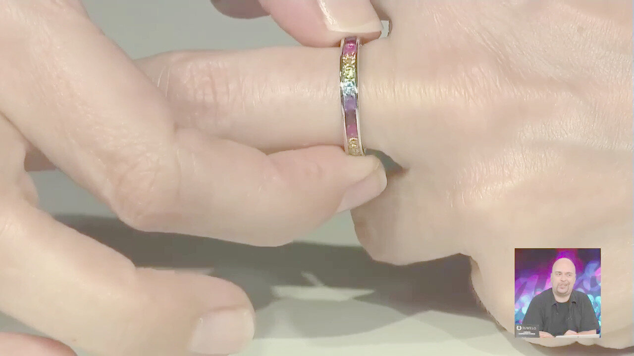 Video Anello in argento con Rubino (Adela Silber)