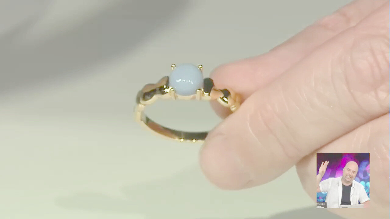 Video Anello in argento con Opale Blu