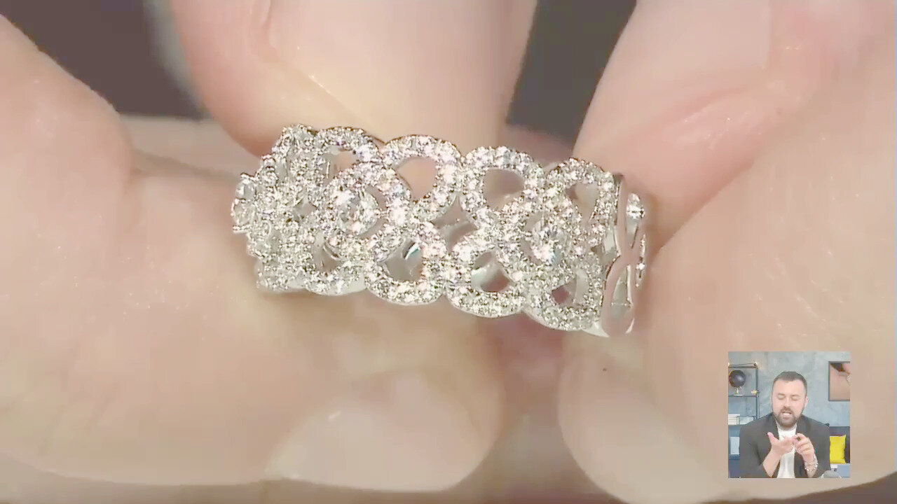 Video Anello in argento con Zircone