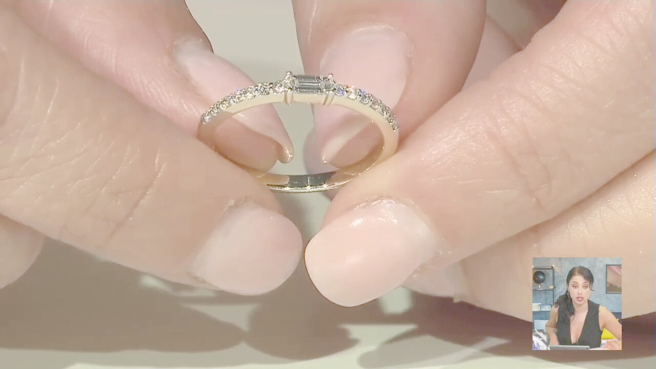 Video Anello in oro con Diamante SI1 (G) (Annette)
