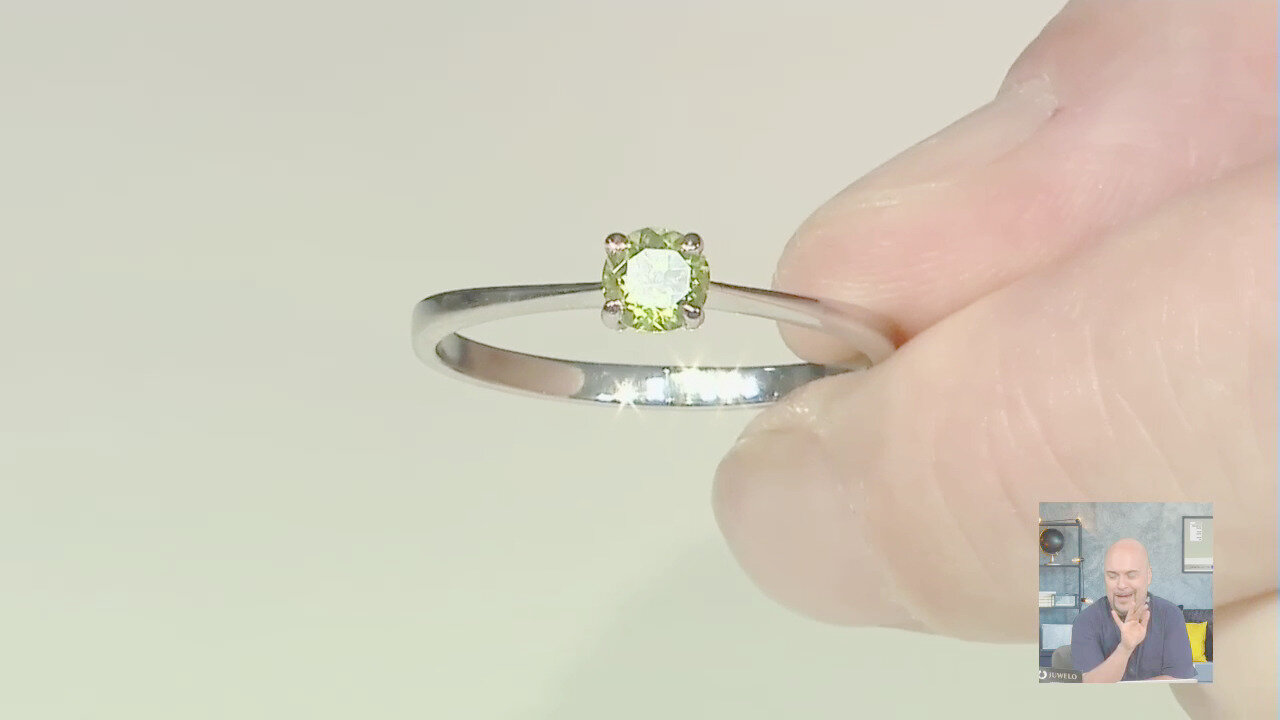 Video Anello in argento con Peridoto