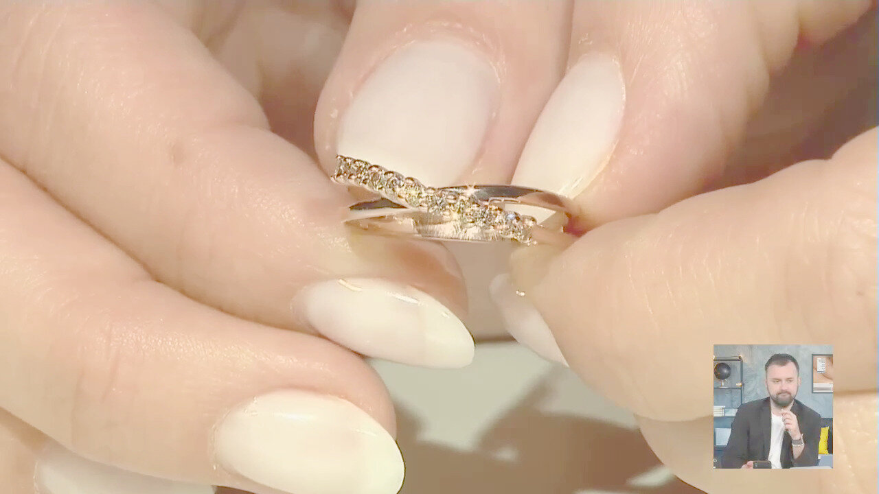Video Anello in oro con Diamante Rose de France SI1 di Argyle (Annette)