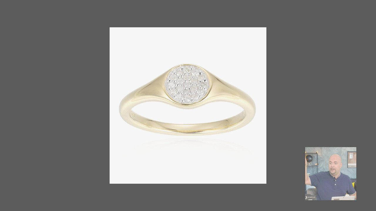 Video Anello in argento con Topazio Bianco