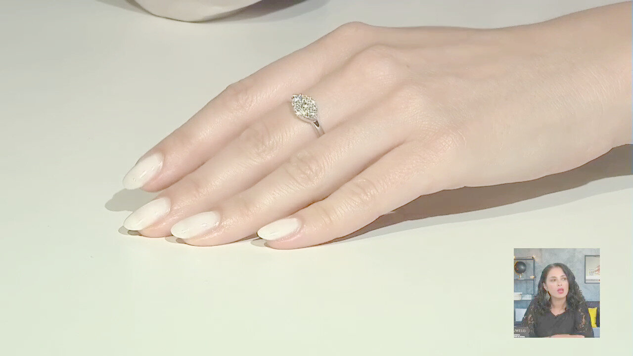 Video Anello in oro con Diamante SI1 (G) (Annette)
