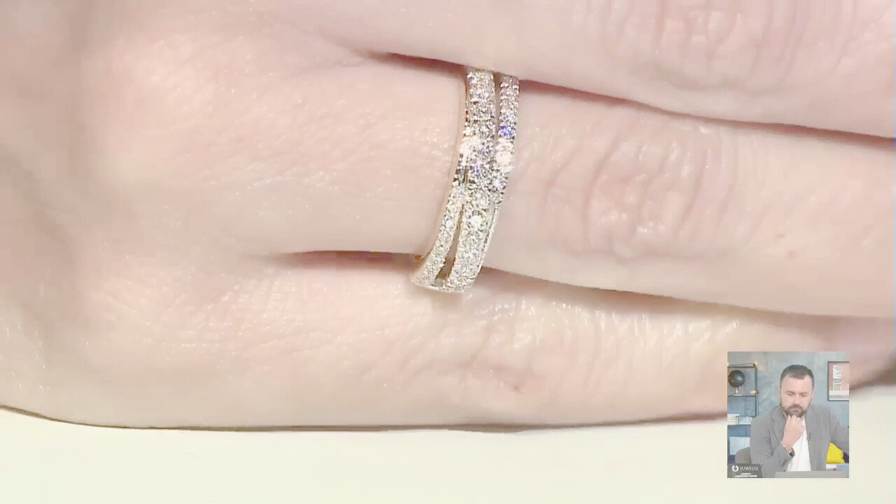 Video Anello in oro con Diamante IF (D) (Annette)