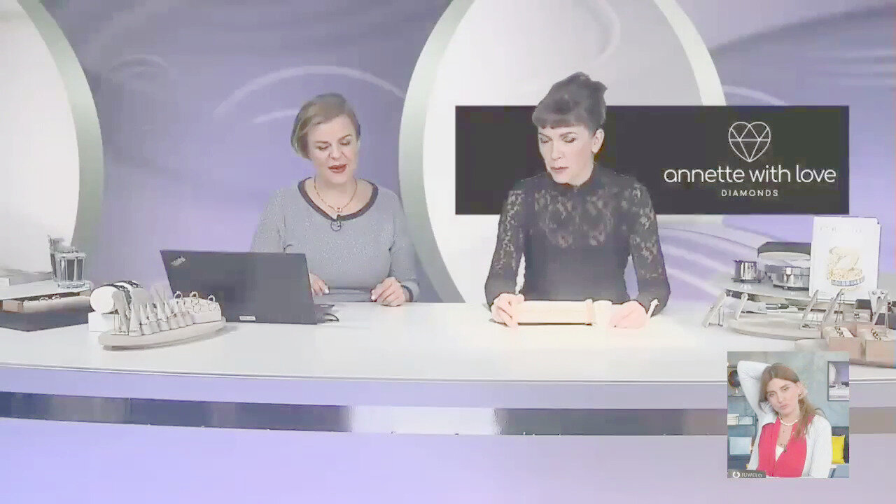 Video Orecchini in oro con Diamante Rose de France SI1 di Argyle (Annette)
