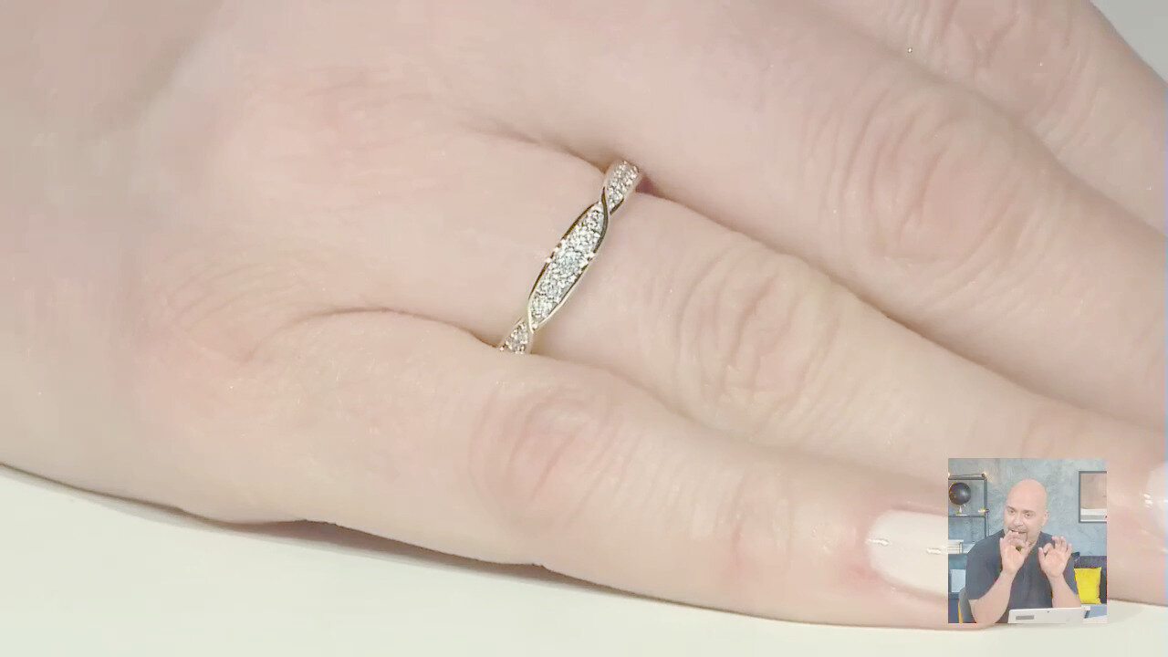 Video Anello in oro con Diamante SI1 (G) (Annette)