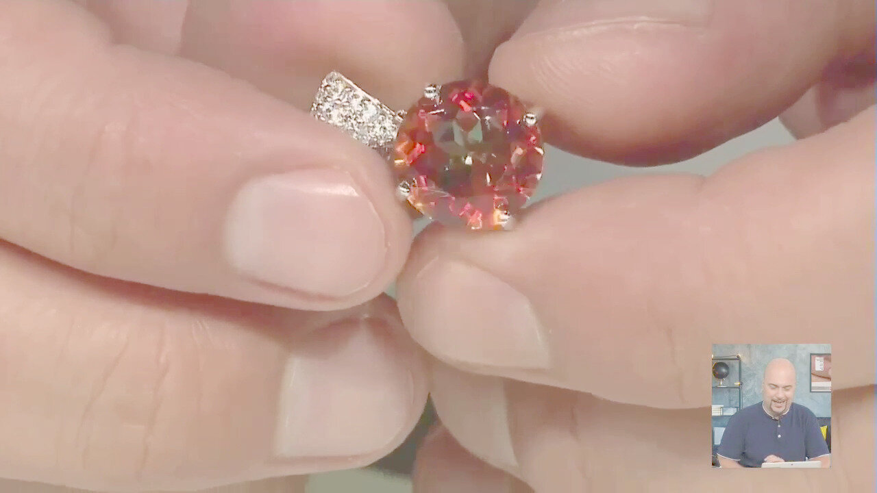 Video Collana in argento con Quarzo Mistico Crepuscolo