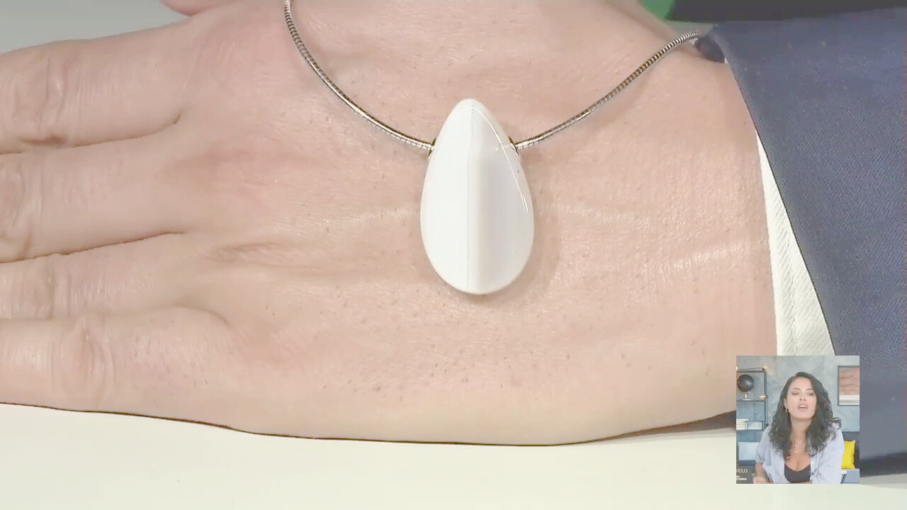 Video Ciondolo in argento con Agata Bianca (MONOSONO COLLECTION)