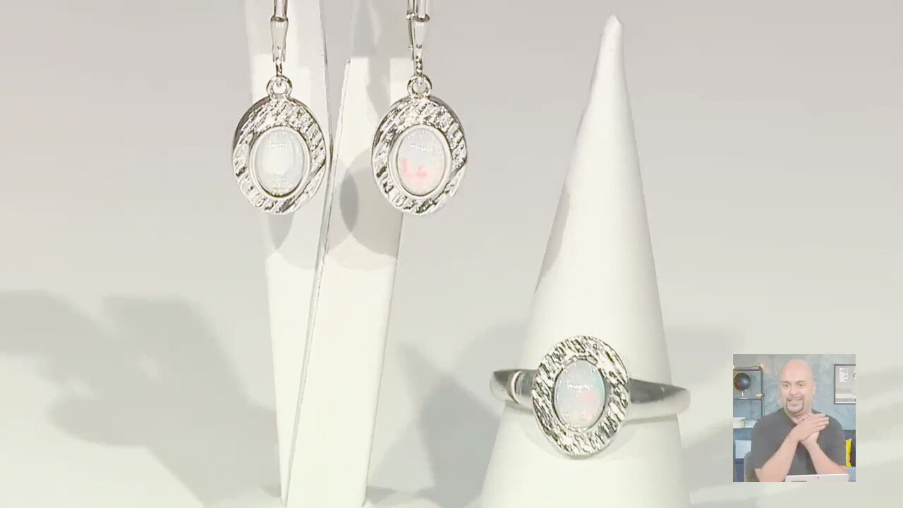 Video Orecchini in argento con Opale di Welo (MONOSONO COLLECTION)