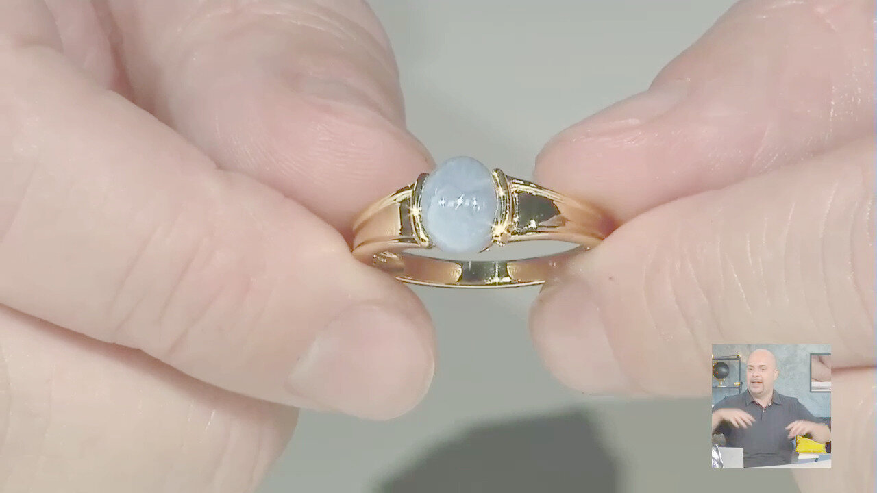 Video Anello in argento con Opale Blu