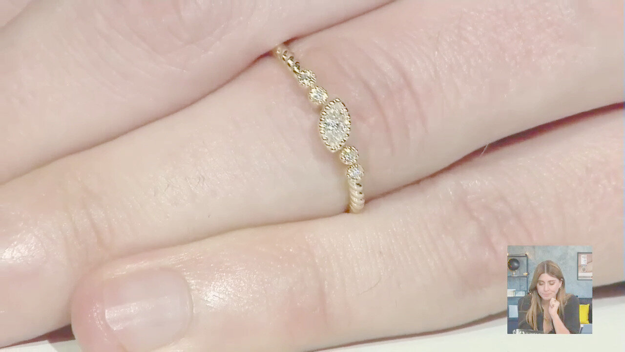 Video Anello in oro con Diamante SI1 (H) (CIRARI)