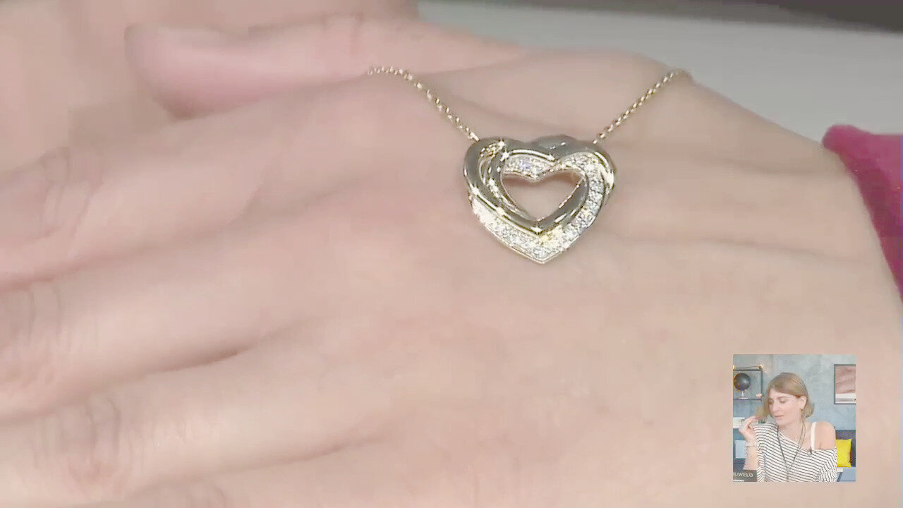 Video Ciondolo in oro con Diamante SI1 (G) (Annette)