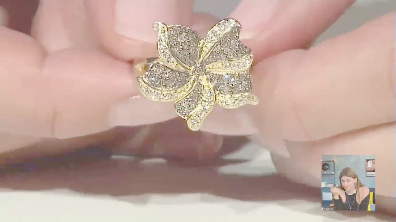 Video Anello in argento con Diamante Cioccolato I2