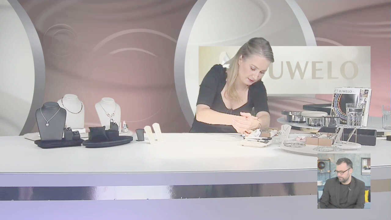 Video Bracciale in ottone con Topazio Bianco (Juwelo Style)