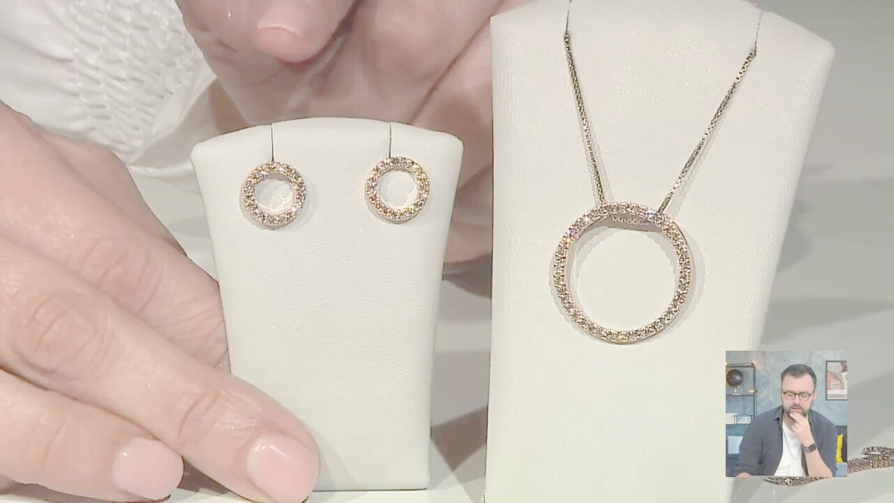 Video Orecchini in oro con Diamante Rose de France SI1 di Argyle (Annette)