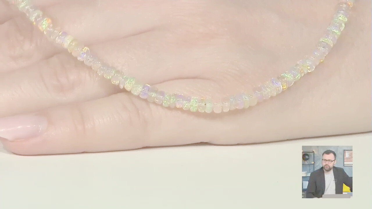 Video Collana in argento con Opale di Welo