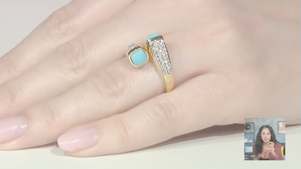 Video Anello in argento con Turchese Sleeping Beauty