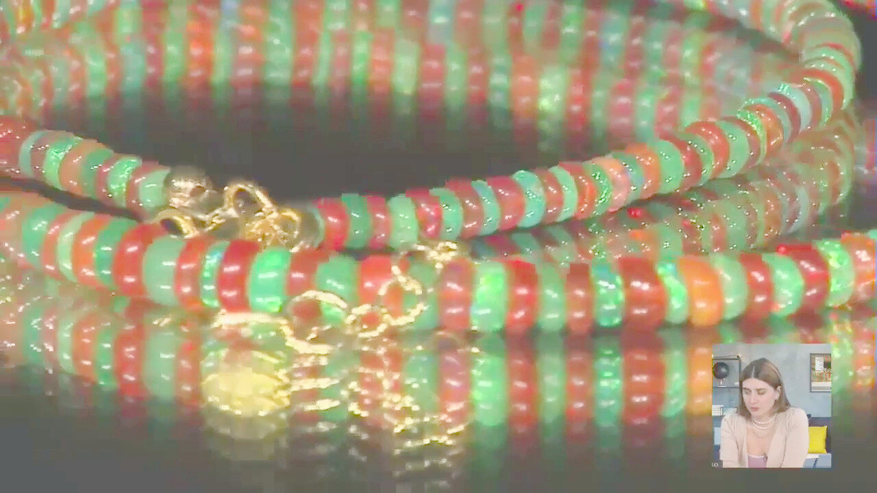 Video Collana in argento con Opale Verde dell'Etiopia